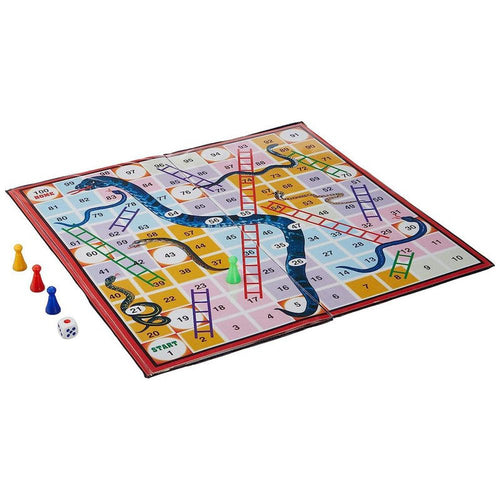 Ekta Magnetic Ludo Snakes 'n' Ladders Board Game (4 Years till Grown Ups)