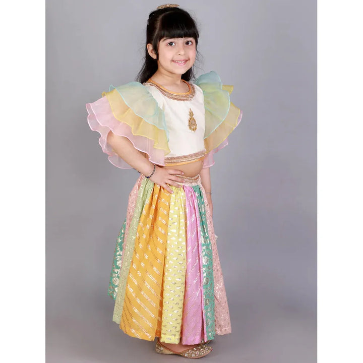 The Little Tales Pastel Multi Colors Lehnga Set