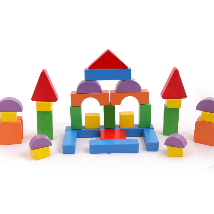 Wooden Basic Shapes Building Blocks Set (36 Pieces)