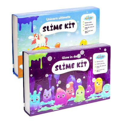 83 Pieces Ultimate Slime Making Kit ( Unicorn and Glow-in-Dark Slime Kit - Make 40+ Slime) Combo Pack of 2