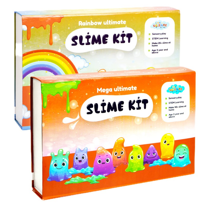 90 Pieces Ultimate DIY Slime Making Kit ( Rainbow and mega Ultimate Slime Kit- Make 50+ Slime) Combo Pack of 2