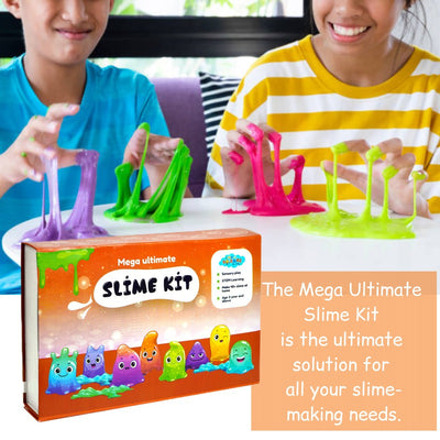 247 Pieces Ultimate DIY Slime Making Kit (Glitter and Sparkle, Fluffy and crunchy, Unicorn, Rainbow, Mega Ultimate, And Glow in dark Slime Kit - Make 120+ Slime) Combo Pack of 6