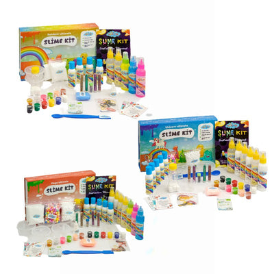 131 Pieces Ultimate DIY Slime Making Kit (Unicorn, Rainbow, and Mega Ultimate Slime Kit- Make 75+ Slime) Combo Pack of 3