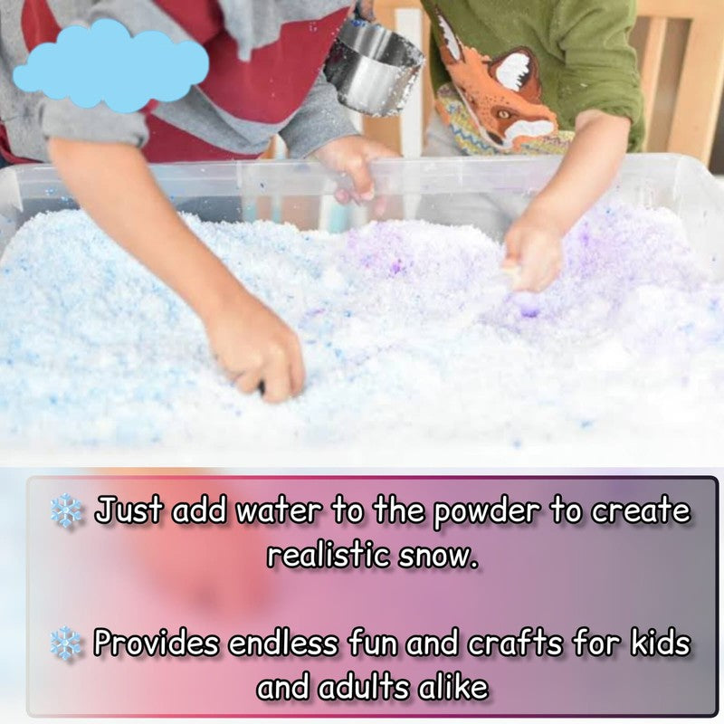 66 Pieces Ultimate DIY Combo of Snow and Slime Kit (Fluffy and Crunchy Slime Kit and Glow in Dark Magical Snow Kit) Combo Pack of 2