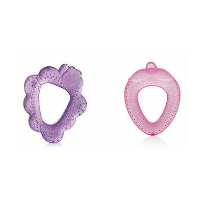 Strawberry and Grapes Teethers for Infant/Toddler with Carry Case for Babies Soothes Infants Gums (Pack of 2)