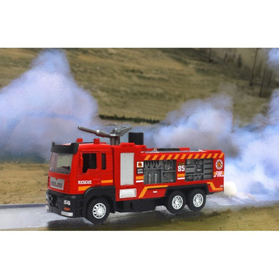 Die Cast Metal Realistic Fire Brigade Sprinkler Truck | Push Back Action for Kids | Multicolour
