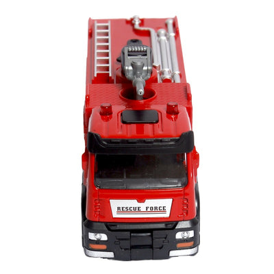 Die Cast Metal Realistic Fire Brigade Sprinkler Truck | Push Back Action for Kids | Multicolour