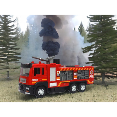 Die Cast Metal Realistic Fire Brigade Sprinkler Truck | Push Back Action for Kids | Multicolour