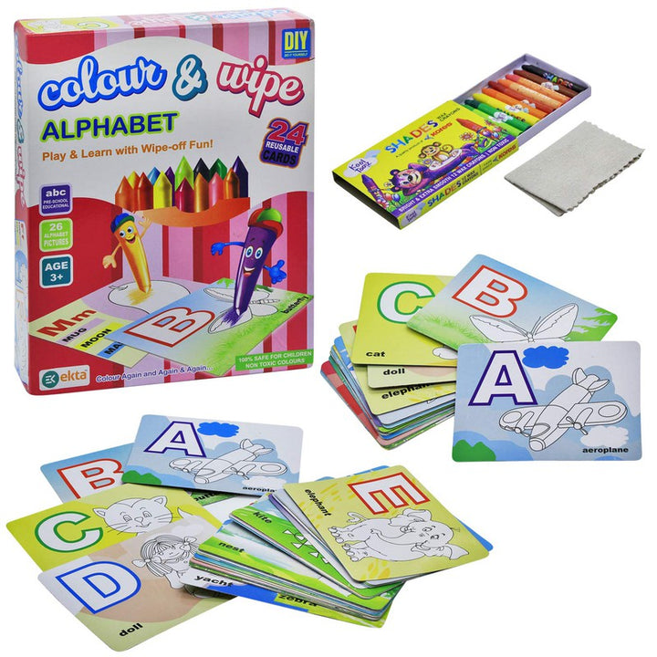 Colour & Wipe Alphabet Activity Kit - GG