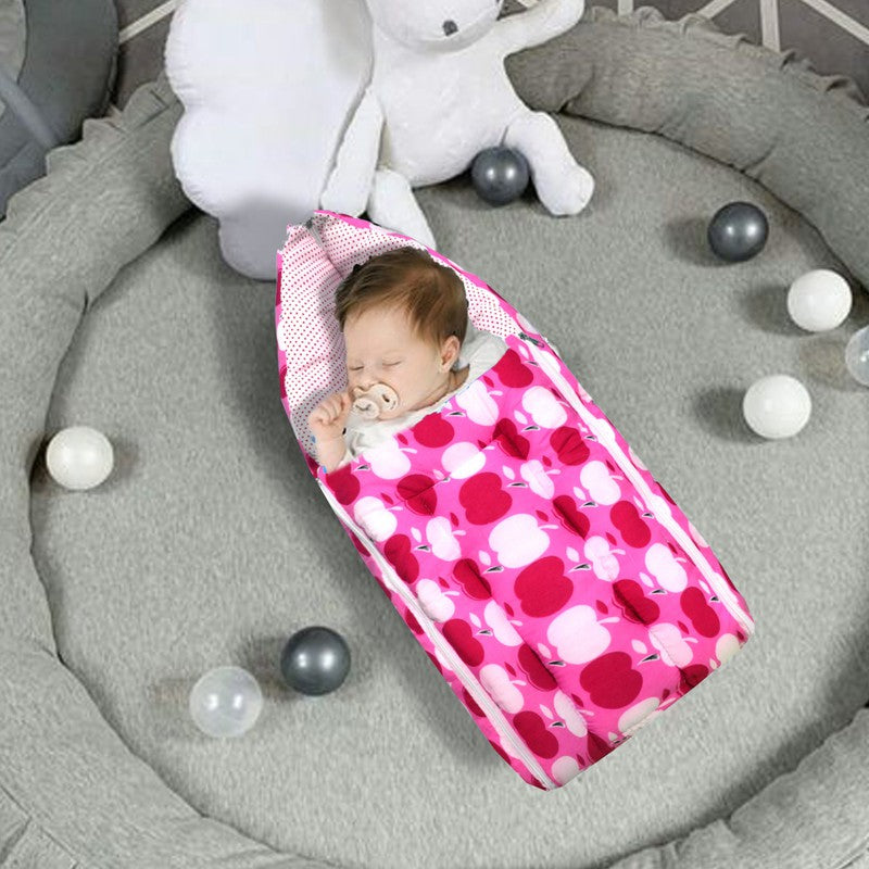 Superb Baby Sleeping Bag Cum Carrying Bag (Pink)