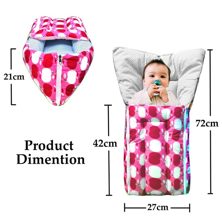 Superb Baby Sleeping Bag Cum Carrying Bag (Pink)