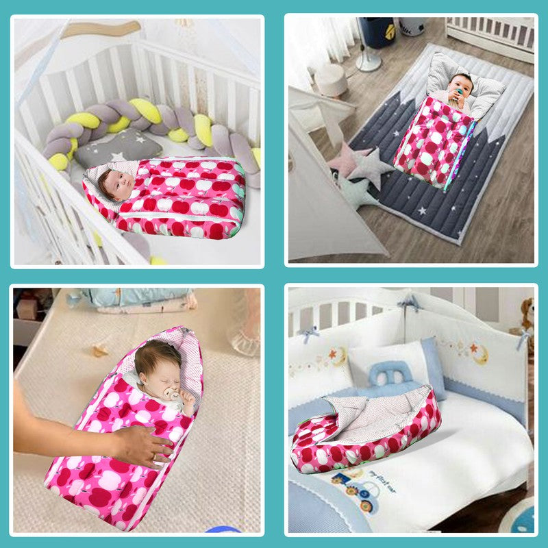 Superb Baby Sleeping Bag Cum Carrying Bag (Pink)