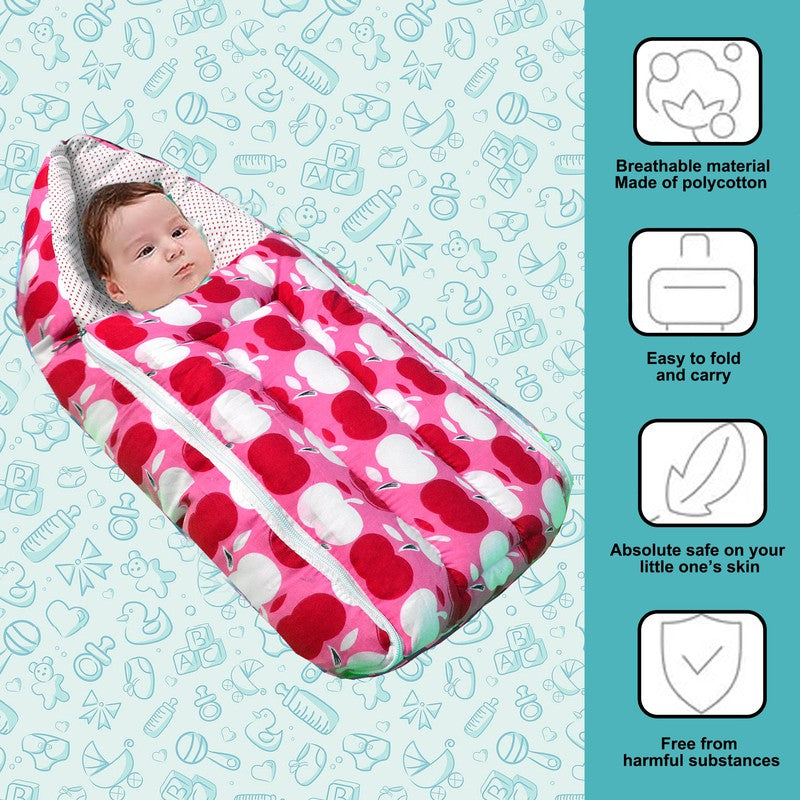 Superb Baby Sleeping Bag Cum Carrying Bag (Pink)