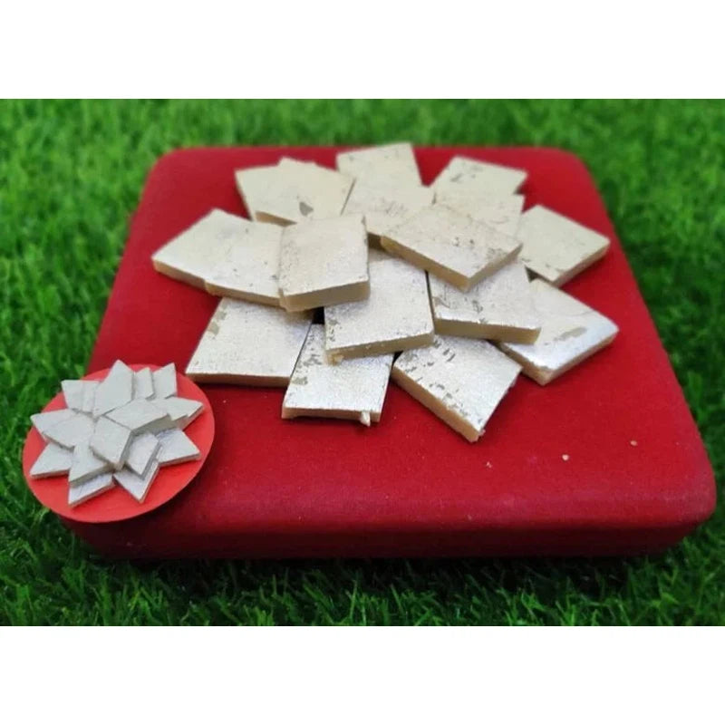 Kaju Katli Miniature Food Fridge Magnet