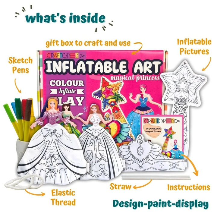 Craftopedia DIY Magical Princess Inflatable art and craft kit (4-8 Years)