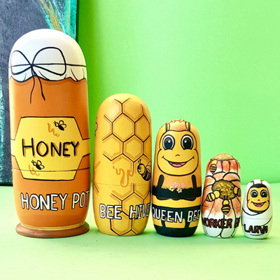 Life cycle of Honey Bee Educational Doll (Set of 5)