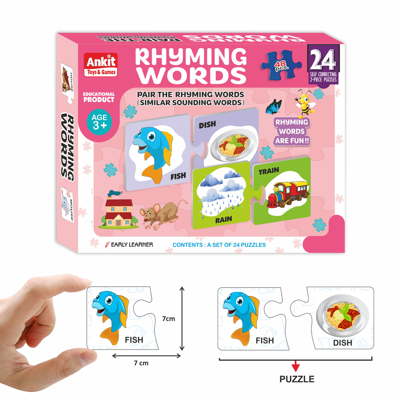 Rhyming Words Puzzle (50 Pieces)
