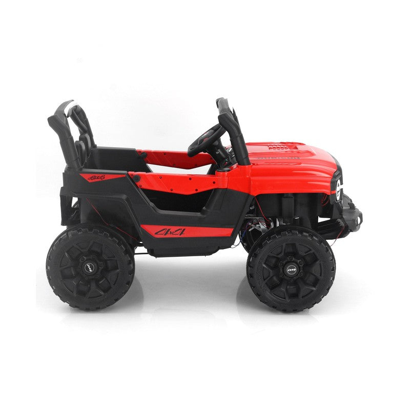 Rechargeable Battery Operated Ride-on Jeep with Light and Music for Kids | Racing Baby Big Electric Car Jeep | 3 to 8 Years | COD not Available