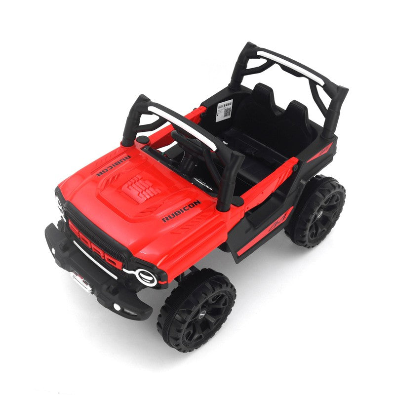 Rechargeable Battery Operated Ride-on Jeep with Light and Music for Kids | Racing Baby Big Electric Car Jeep | 3 to 8 Years | COD not Available