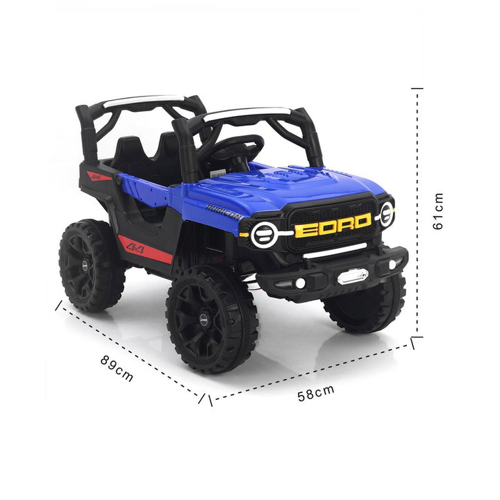 Rechargeable Battery Operated Ride-on Jeep with Light and Music for Kids | Racing Baby Big Electric Car Jeep | 3 to 8 Years | COD not Available