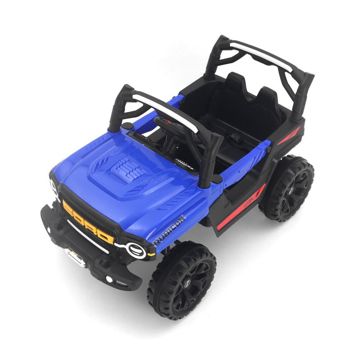 Rechargeable Battery Operated Ride-on Jeep with Light and Music for Kids | Racing Baby Big Electric Car Jeep | 3 to 8 Years | COD not Available