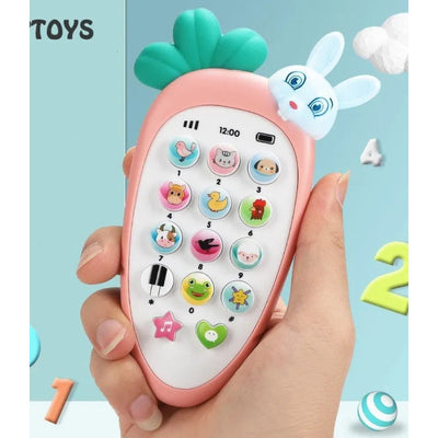 Cordless Feature Rabbit Mobile Musical Toy for Kids, Smart Educational Pretend Play Phone, Pack of 1, Colour as per Stock