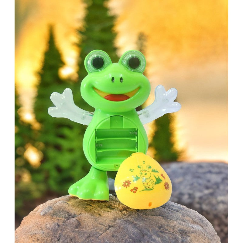 Musical and Dancing Frog Toy with Lights, Sound Toy for Kids -Multicol –  Snooplay