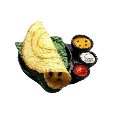 Masala Dosa 3D Miniature Food Fridge Magnet