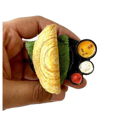 Masala Dosa 3D Miniature Food Fridge Magnet