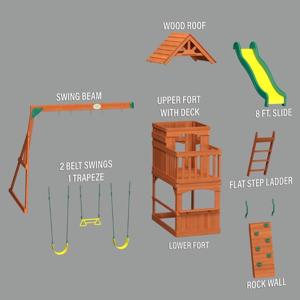 Atlantic Play Tower with Swings (3-8 Years)