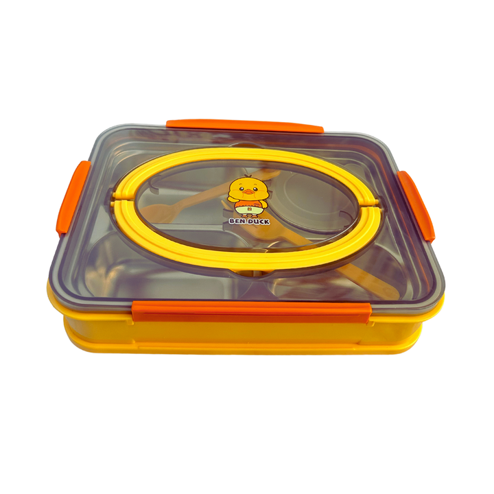 Yellow Duck 4 Partition Lunch Box