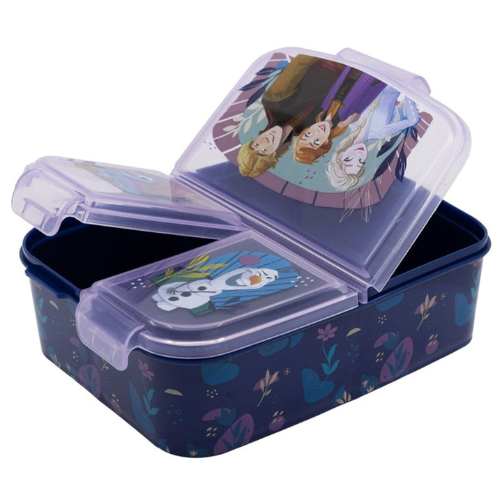 Partition Lunch Box for Kids with Snap Lock Closure | 3 Compartment Lunch Box  | 390 ml