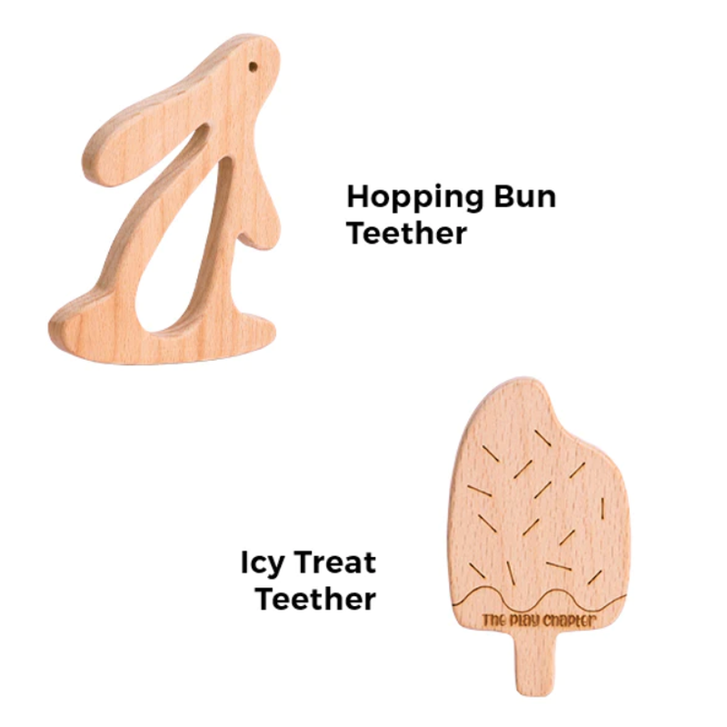 Hopping Bun & Icy Treat Teethers Set (6-12 Months)