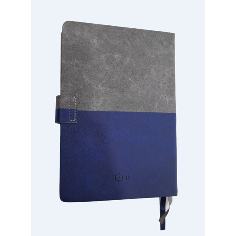 Note Book (Hard Bound) | Fusion | Grey/Blue