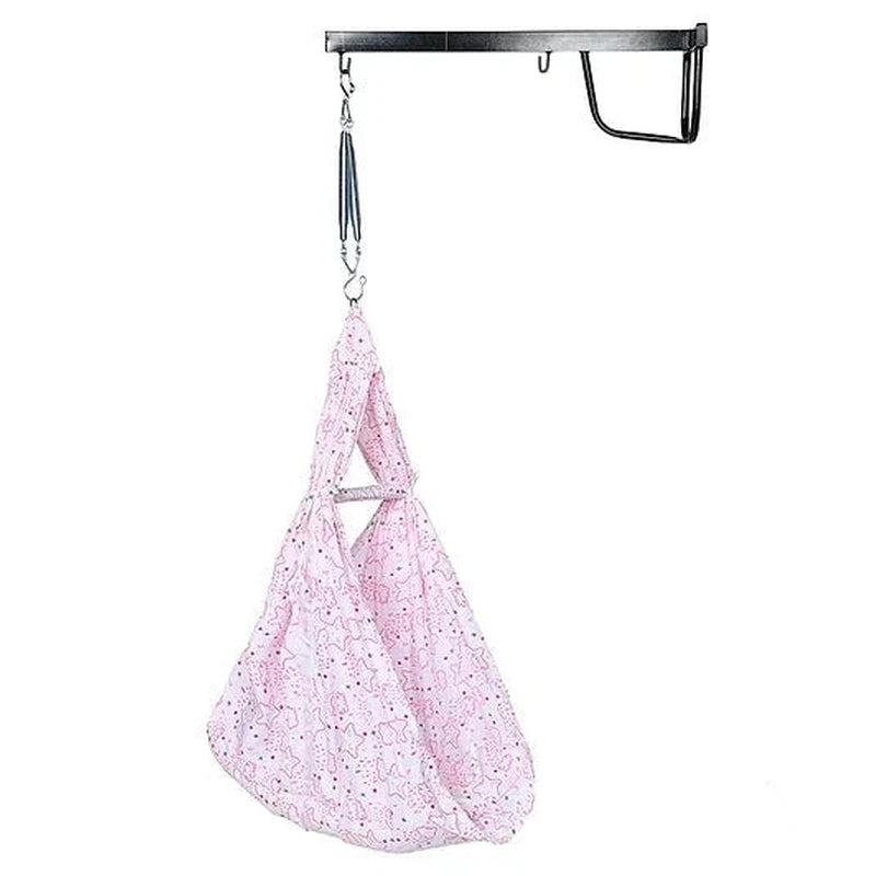 Shower Baby Swing Cradle With Mosquito Net, Pillow, Spring And Metal Window Cradle Hanger (0-6 Months) | Capacity-15 Kg