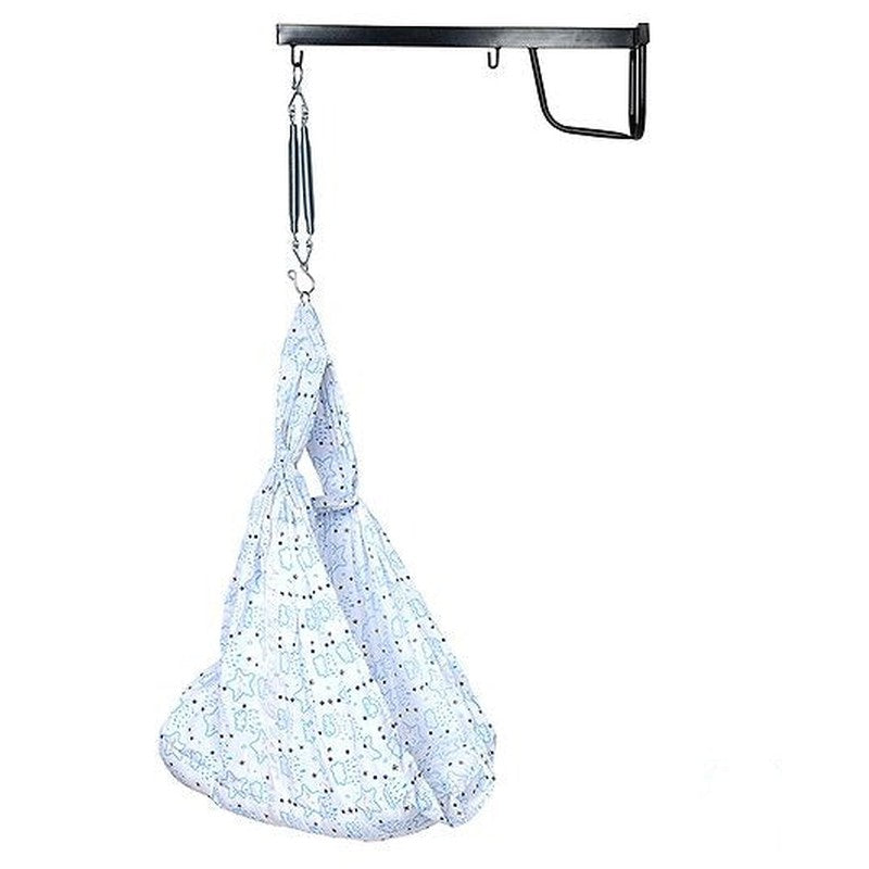 Shower Baby Swing Cradle With Mosquito Net, Pillow, Spring And Metal Window Cradle Hanger (0-6 Months) | Capacity-15 Kg