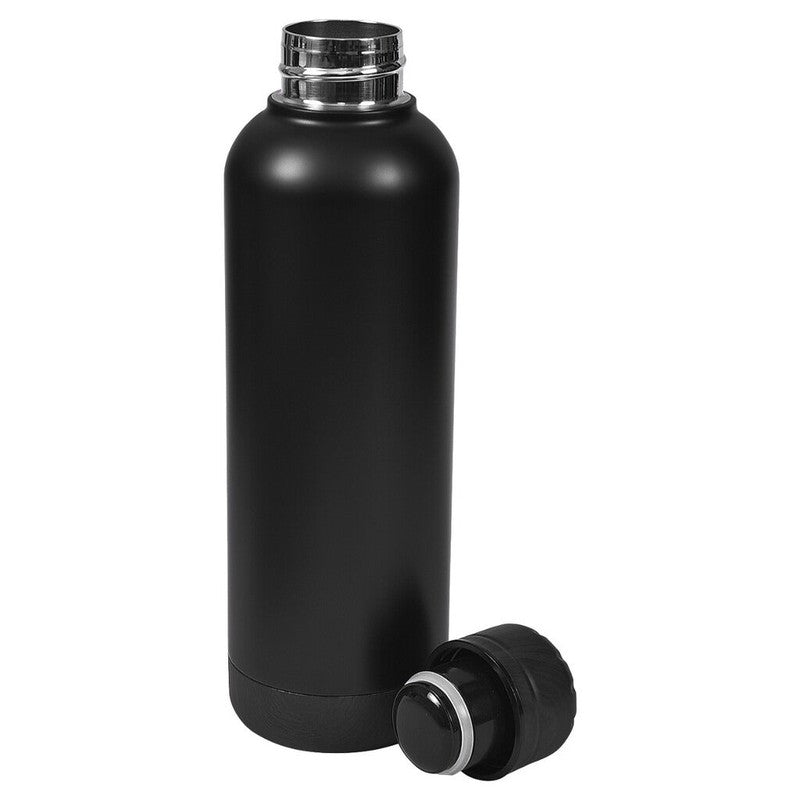 Walnut Stainless Steel Hot n Cold Bottle (500ml) | Black