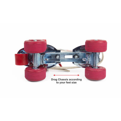 Tenacity with Brake Adjustable Quad Roller Skates | 6-15 Years (MYC)