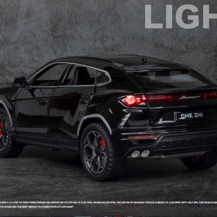 Resembling Lamborghini URUS Diecast Car with Light & Sound | 1:24 Scale Model (14 Years Till Grown Ups)