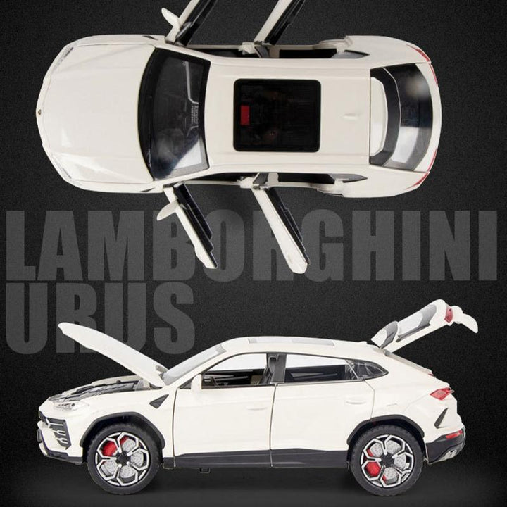 Resembling Lamborghini URUS Diecast Car with Light & Sound | 1:24 Scale Model (14 Years Till Grown Ups)