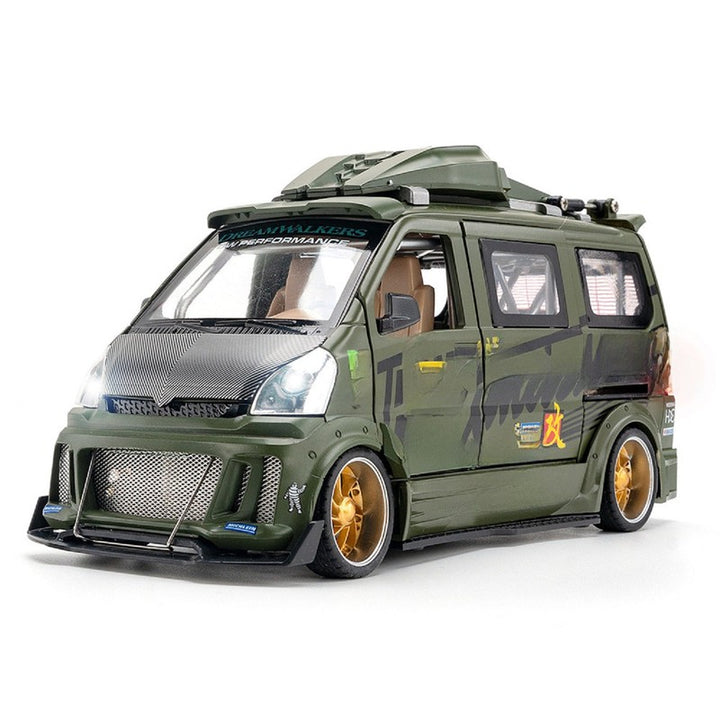 Resembling Wuling Van R34 Diecast Car with Light & Sound | 1:24 Scale Model (14 Years Till Grown Ups)