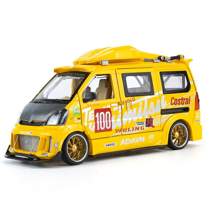 Resembling Wuling Van R34 Diecast Car with Light & Sound | 1:24 Scale Model (14 Years Till Grown Ups)