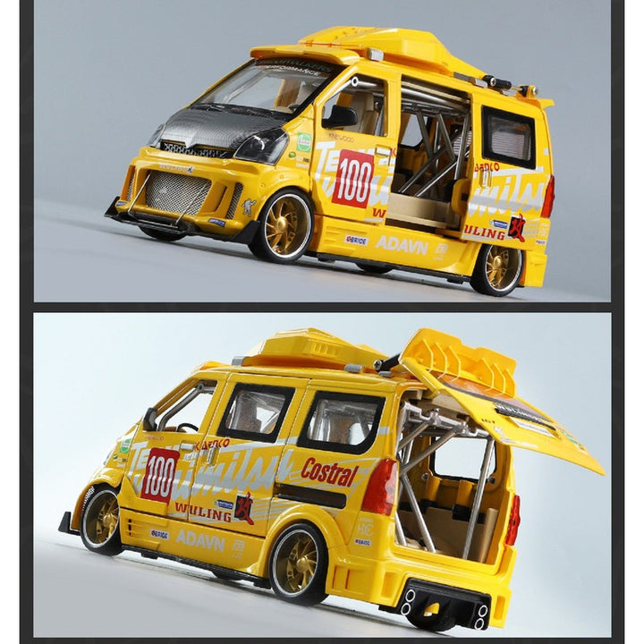 Resembling Wuling Van R34 Diecast Car with Light & Sound | 1:24 Scale Model (14 Years Till Grown Ups)