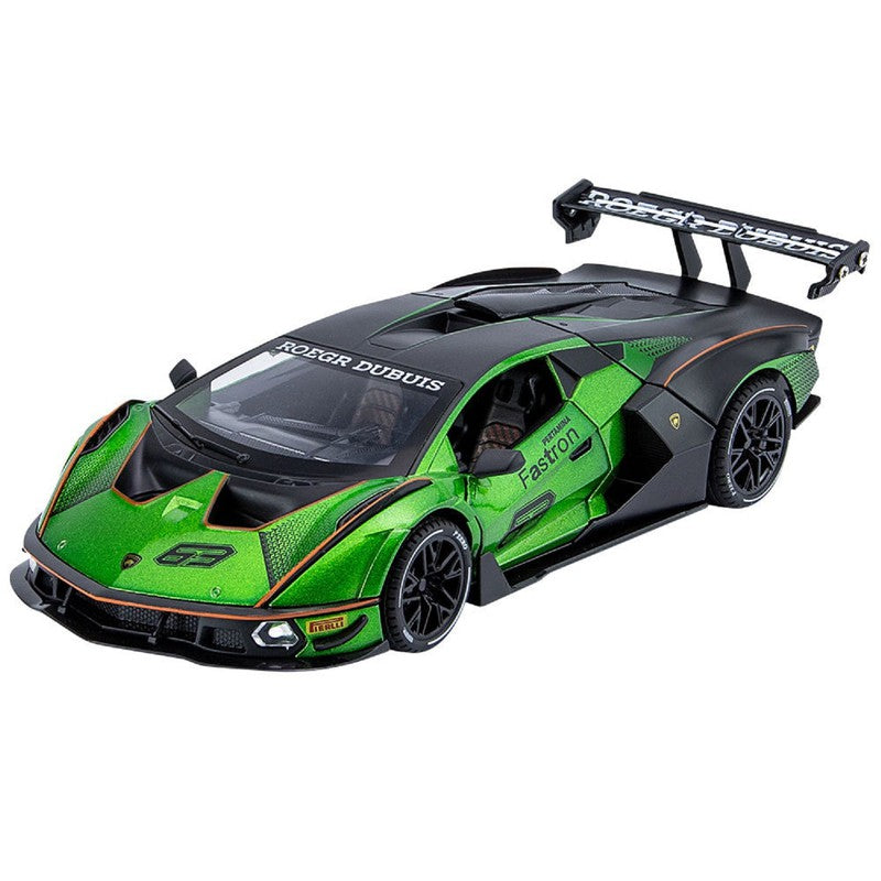 Resembling Lambo Rambo SCV12 Diecast Car with Light & Sound | 1:24 Scale Model (14 Years Till Grown Ups)