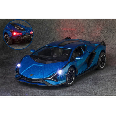 Resembling Lamborghini Revuelto Diecast Car with Light & Sound | 1:24 Scale Model (14 Years Till Grown Ups)