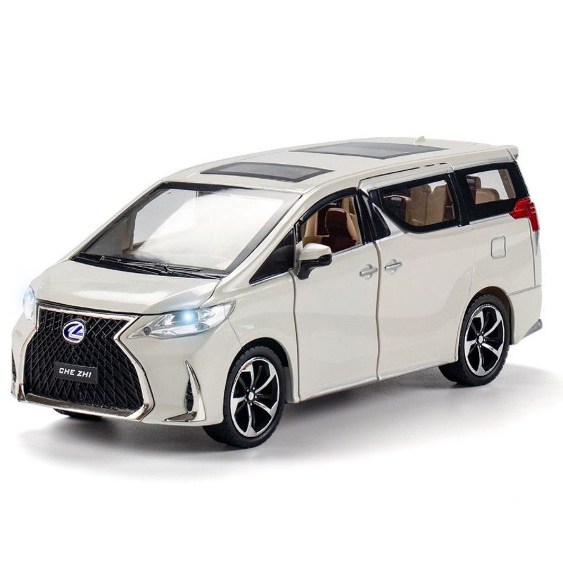 Resembling Lexus LM300H Diecast Car with Openable Doors, Light & Sound | 1:24 Scale Model (14 Years Till Grown Ups)