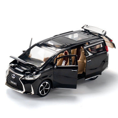 Resembling Lexus LM300H Diecast Car with Openable Doors, Light & Sound | 1:24 Scale Model (14 Years Till Grown Ups)