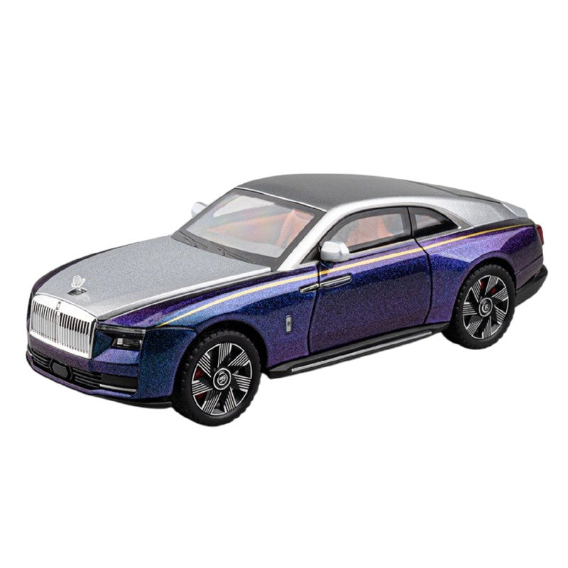 Resembling Rolls Shinning Diecast Car with Openable Doors, Light & Sound | 1:24 Scale Model (14 Years Till Grown Ups)