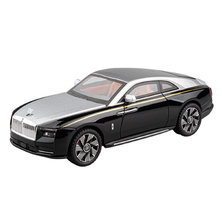 Resembling Rolls Shinning Diecast Car with Openable Doors, Light & Sound | 1:24 Scale Model (14 Years Till Grown Ups)