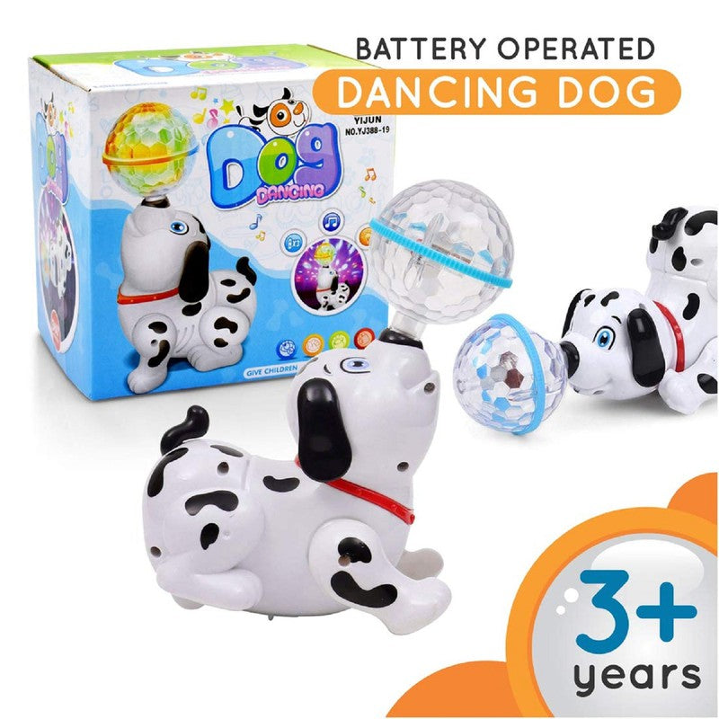 Battery Operated Dancing Dog with Vibrant Light & Music (6 Months-3 Years)